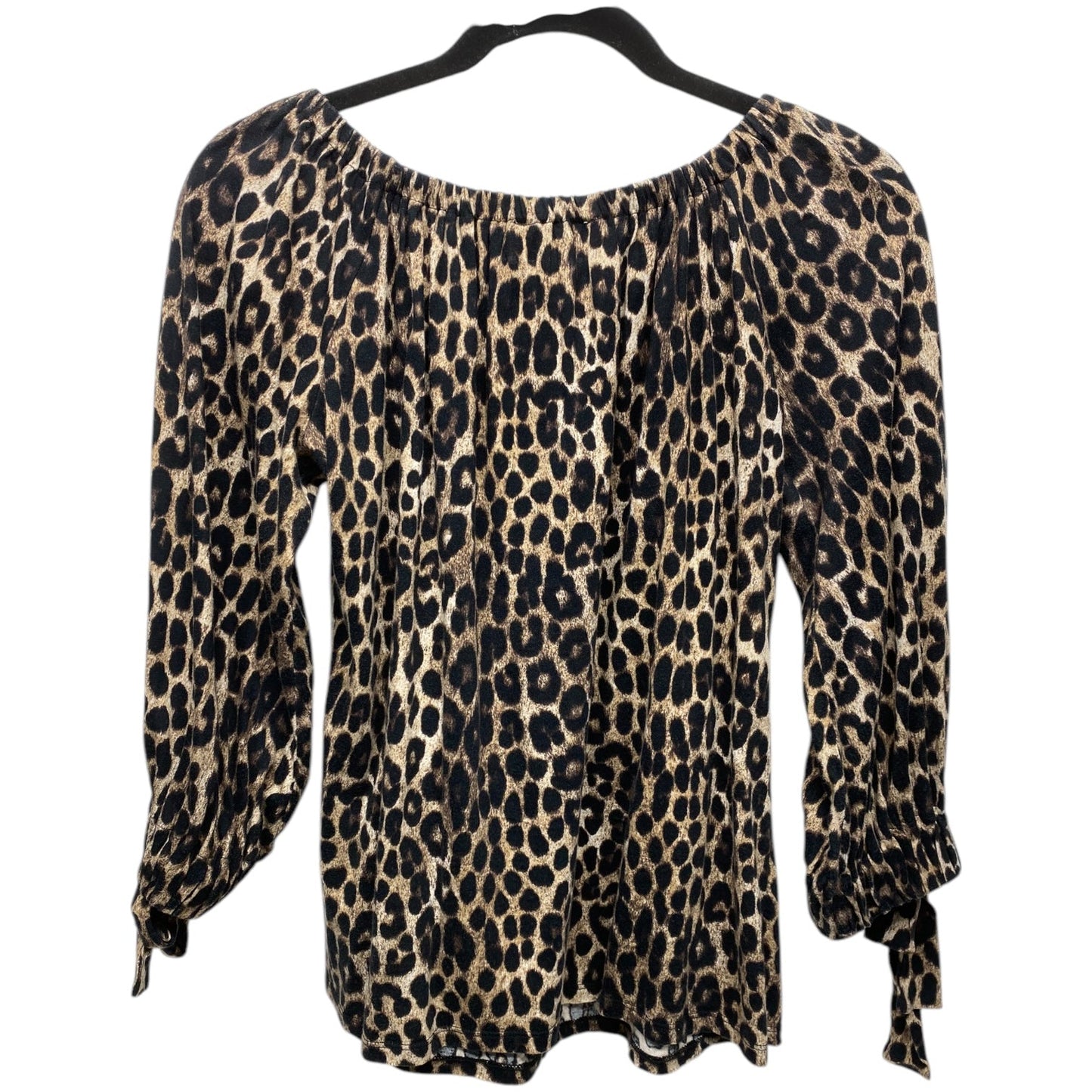 Top 3/4 Sleeve By Michael By Michael Kors In Animal Print, Size: M