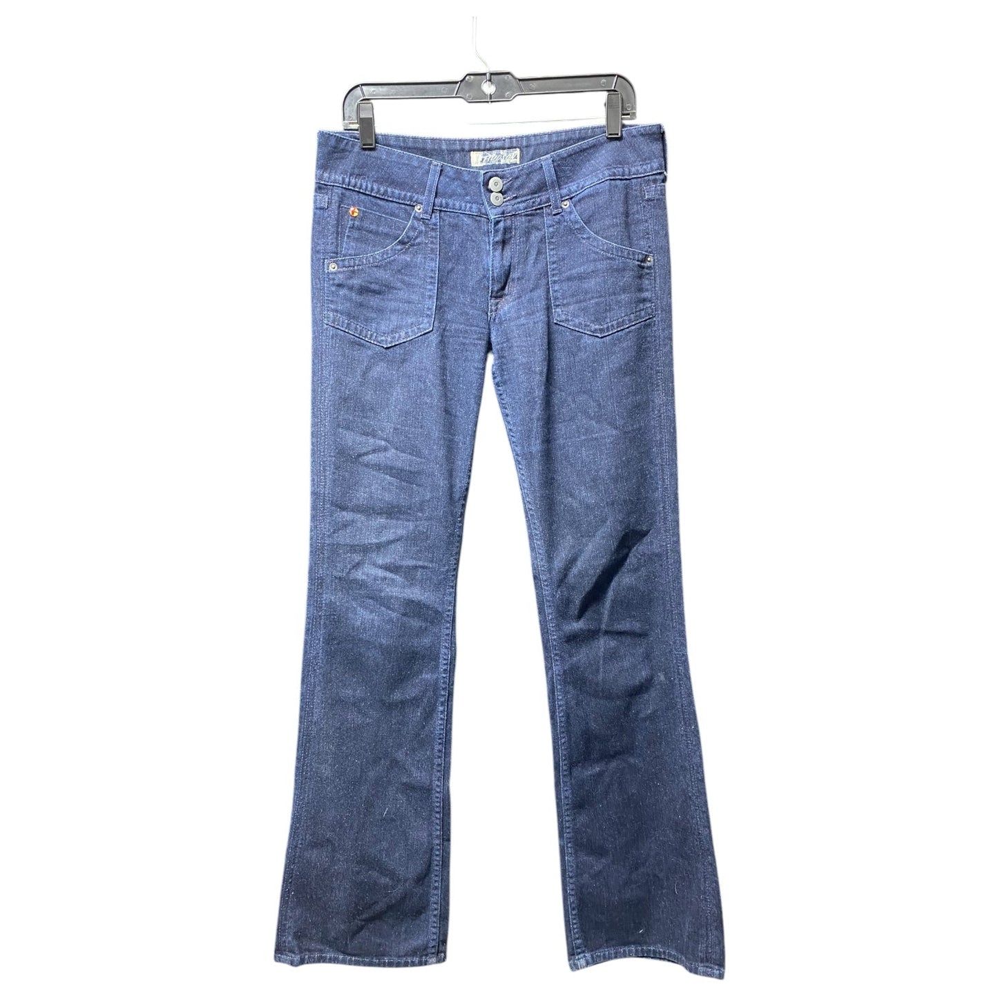 Jeans Flared By Hudson In Blue Denim, Size: 8