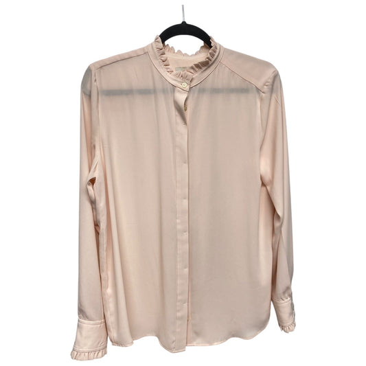 Top Long Sleeve By Loft In Pink, Size: M