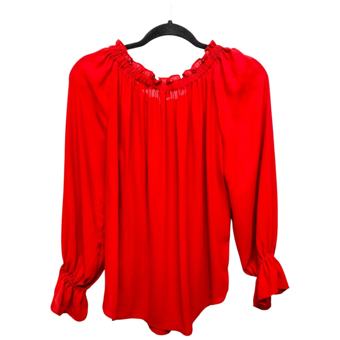 Top Long Sleeve By Talbots In Red, Size: Xs