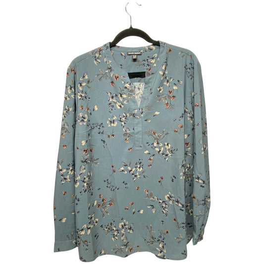 Top Long Sleeve By Hilary Radley In Teal, Size: Xl