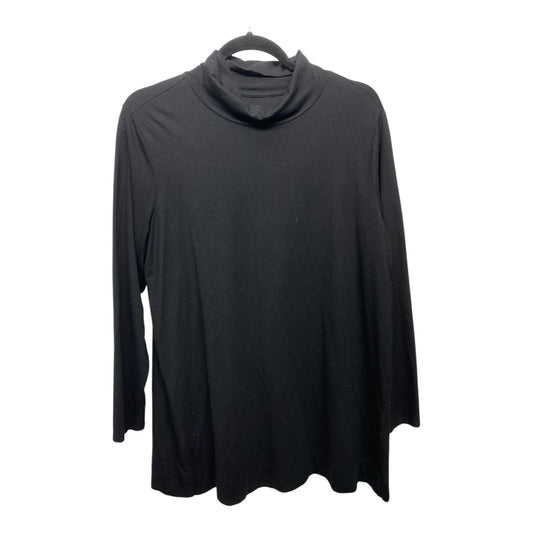 Top Long Sleeve Basic By J. Jill In Black, Size: 1x