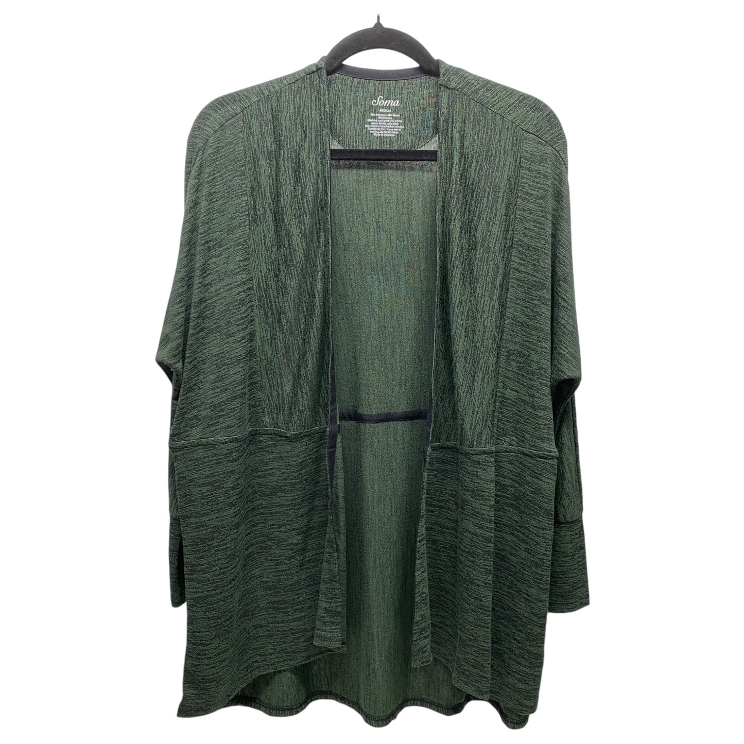 Cardigan By Soma In Black & Green, Size: M