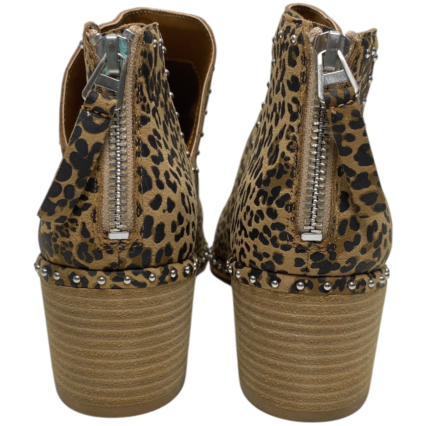 Boots Ankle Heels By Dolce Vita In Animal Print, Size: 6.5