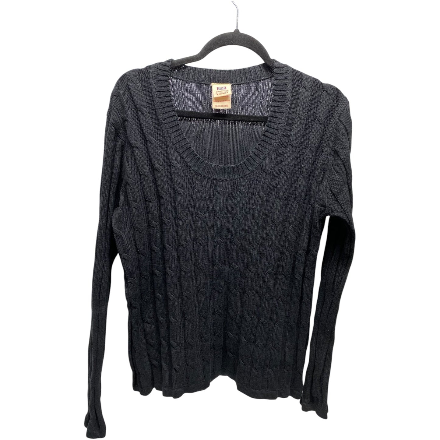 Sweater By Faded Glory In Black, Size: Xl