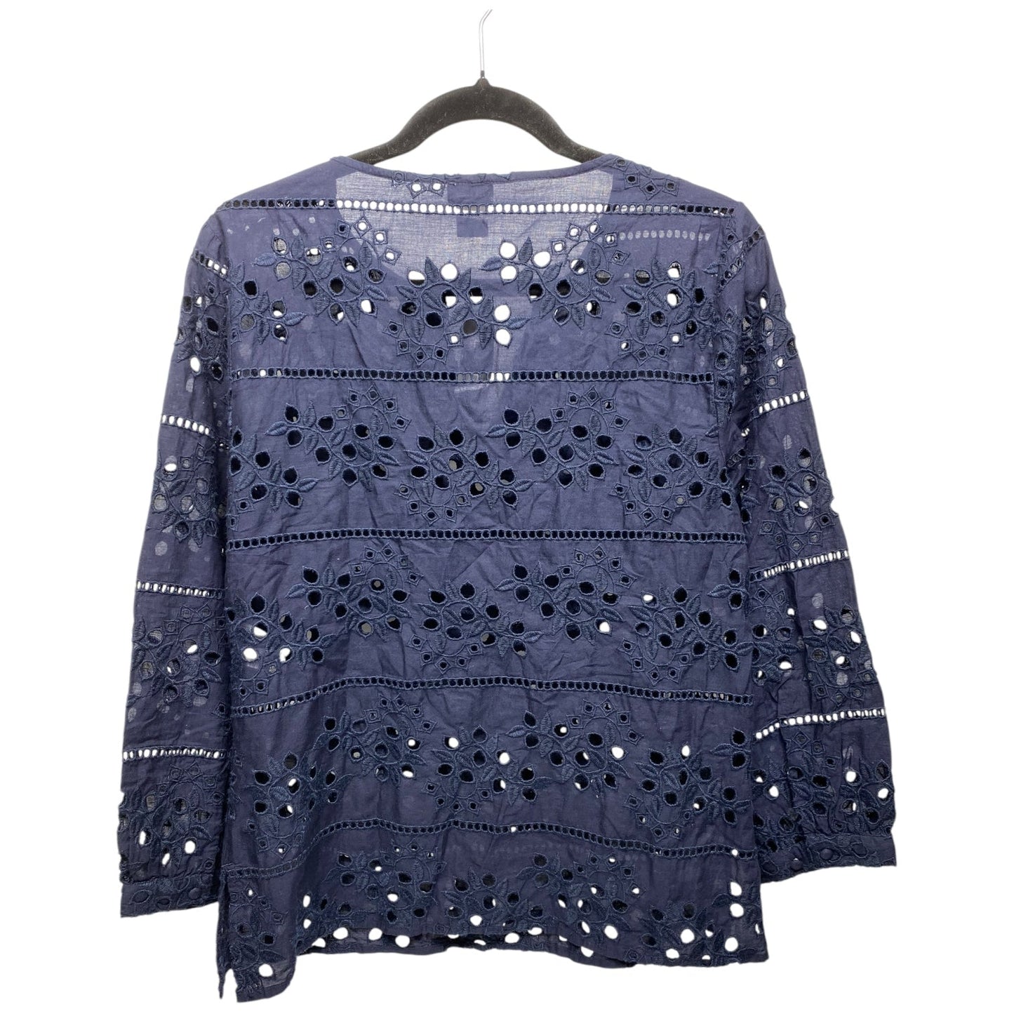 Top 3/4 Sleeve By Chicos In Navy, Size: S