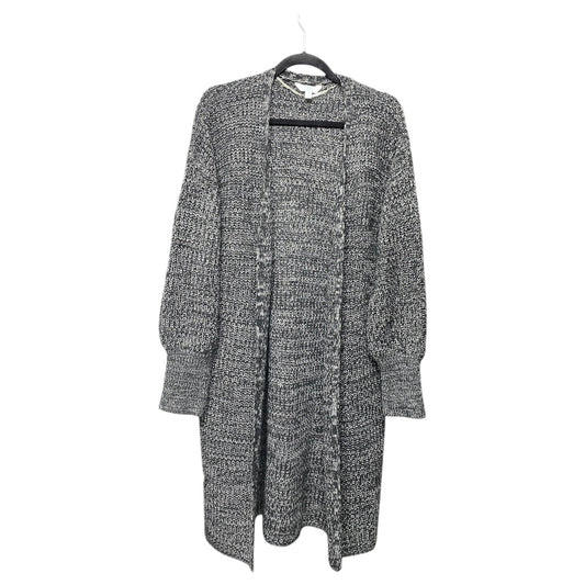 Cardigan By Time And Tru In Black & Grey, Size: M