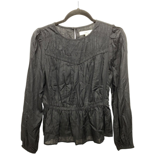 Top Long Sleeve By Loft In Black, Size: Xs