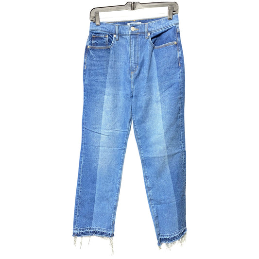 Jeans Straight By Loft In Blue Denim, Size: 6