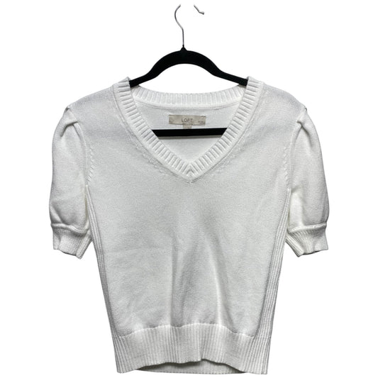 Sweater By Loft In White, Size: Xsp