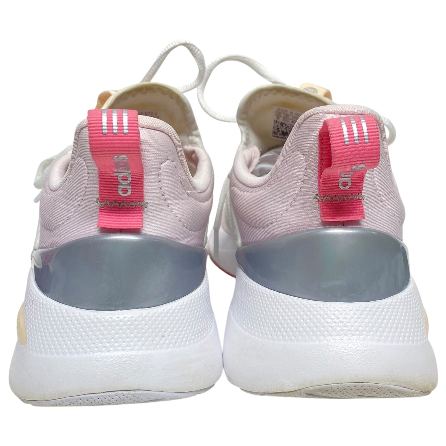 Shoes Athletic By Adidas In Pink & White, Size: 8