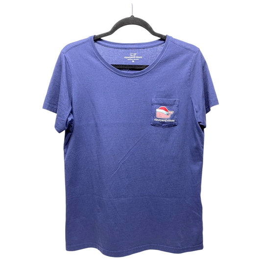 Top Short Sleeve By Vineyard Vines In Blue, Size: M