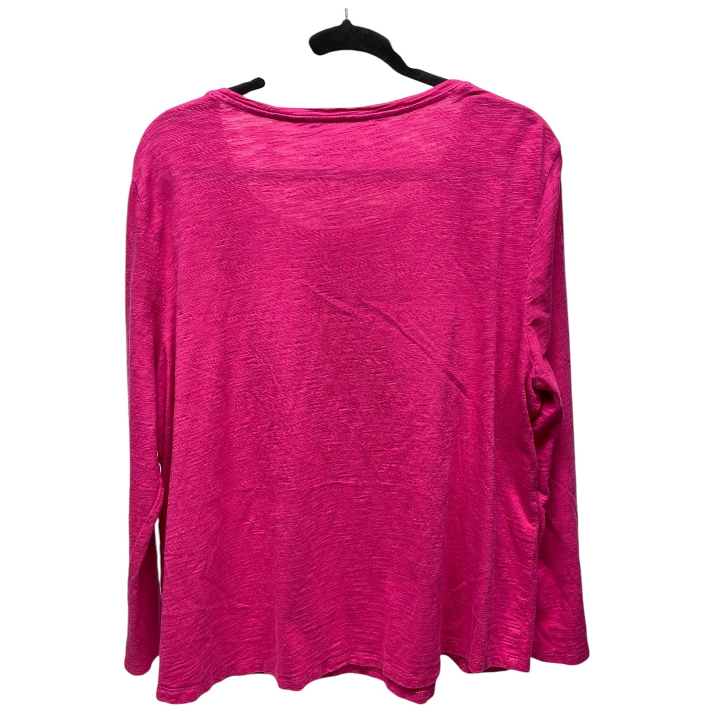 Top Long Sleeve By Chicos In Pink, Size: Xl