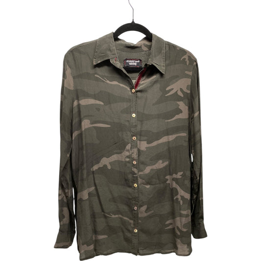 Top Long Sleeve Designer By Johnny Was In Camouflage Print, Size: M