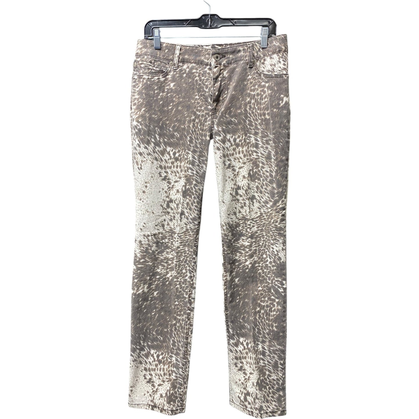 Jeans Straight By Chicos In Animal Print, Size: M