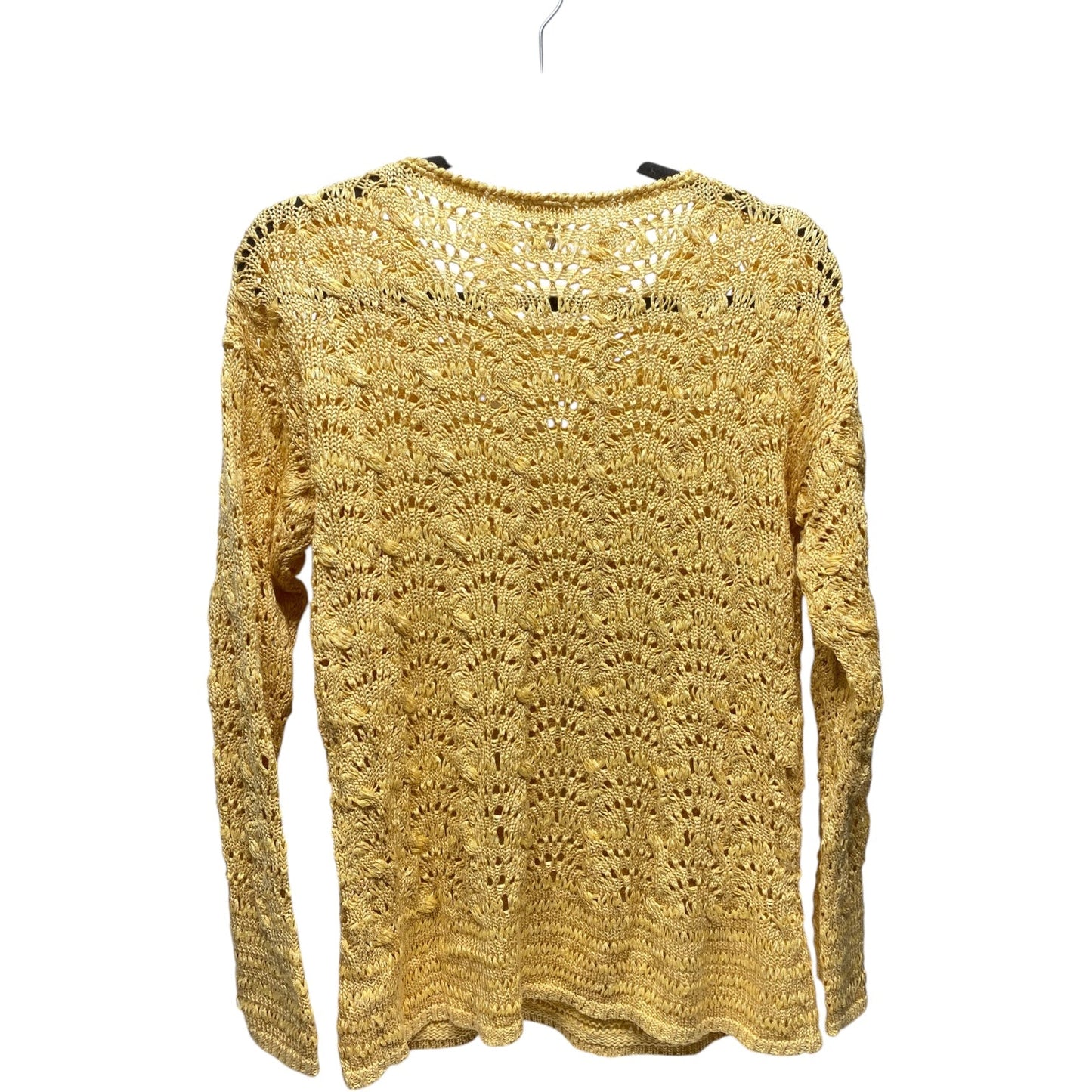 Sweater By Chicos In Yellow, Size: M