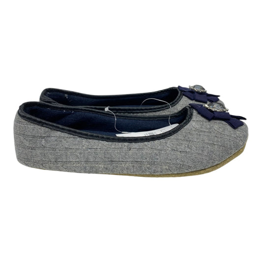 Shoes Flats By Loft In Blue & Grey, Size: 7