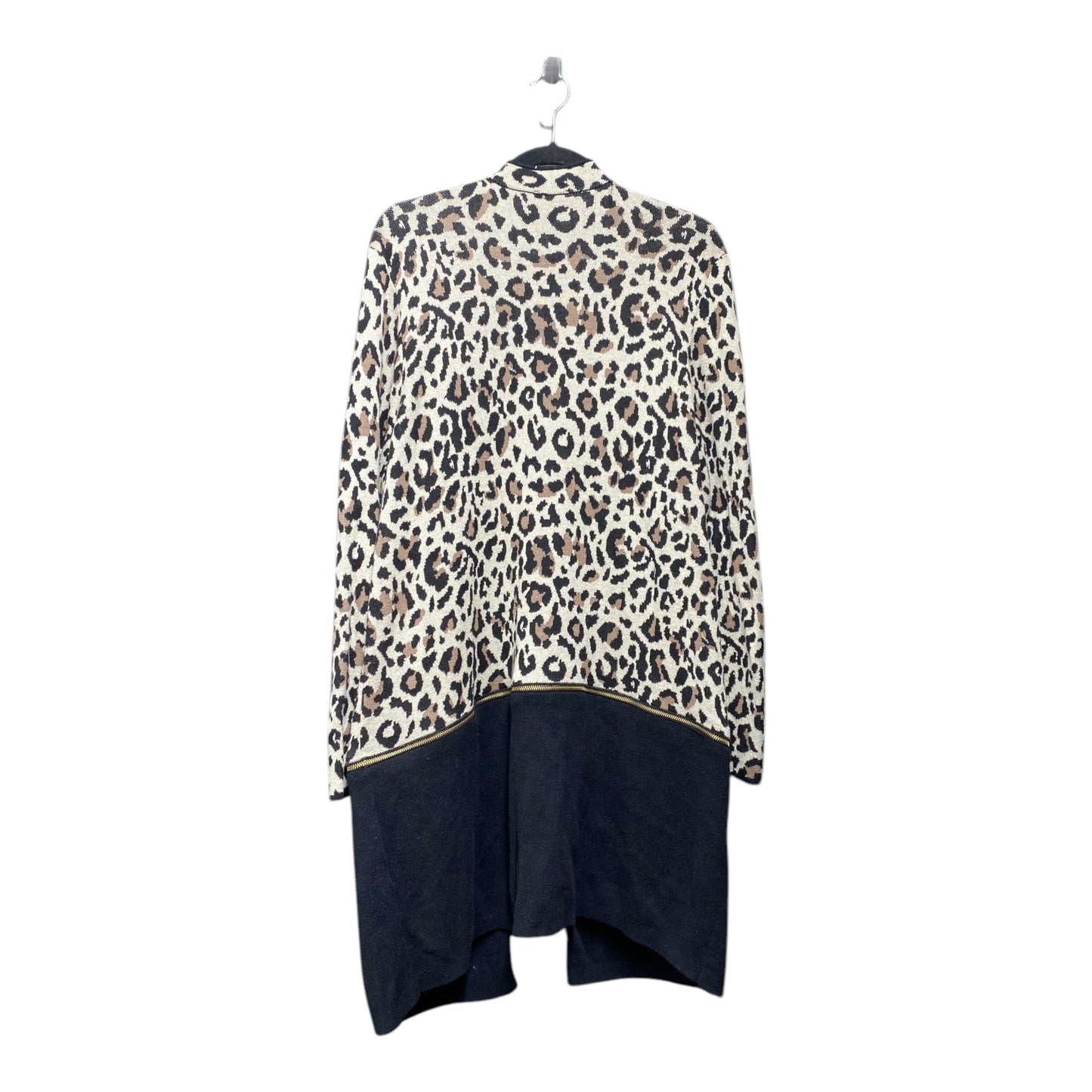 Cardigan By Chicos In Animal Print, Size: Xxl