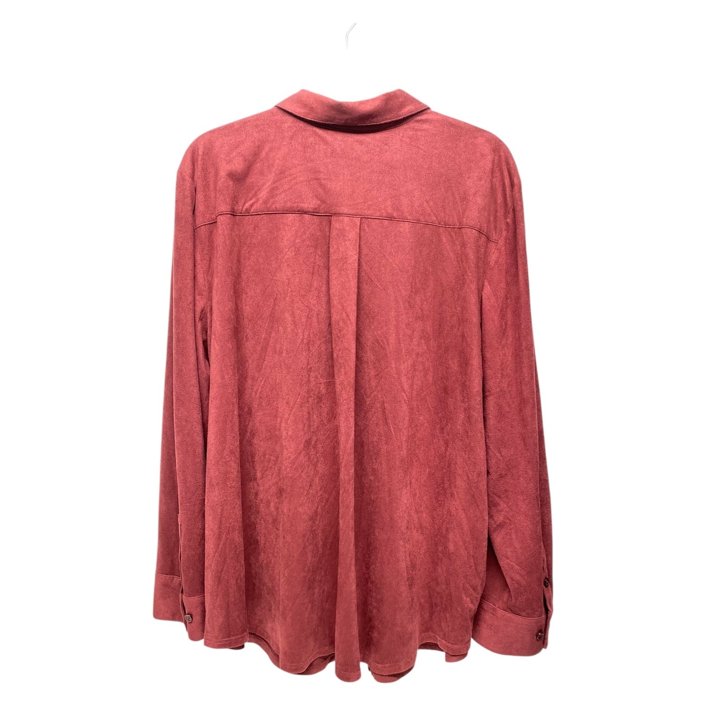 Top Long Sleeve By Chicos In Red, Size: Xxl