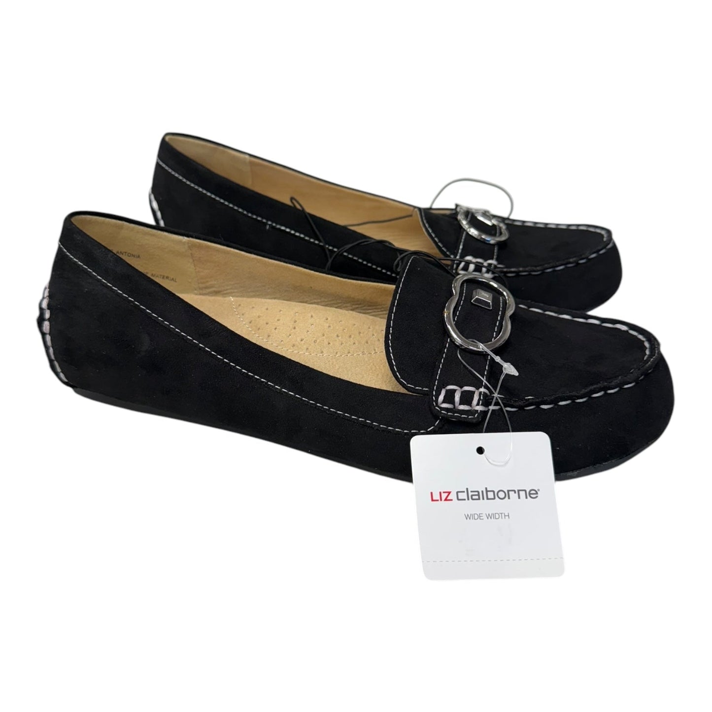 Shoes Flats By Liz Claiborne In Black, Size:8.5