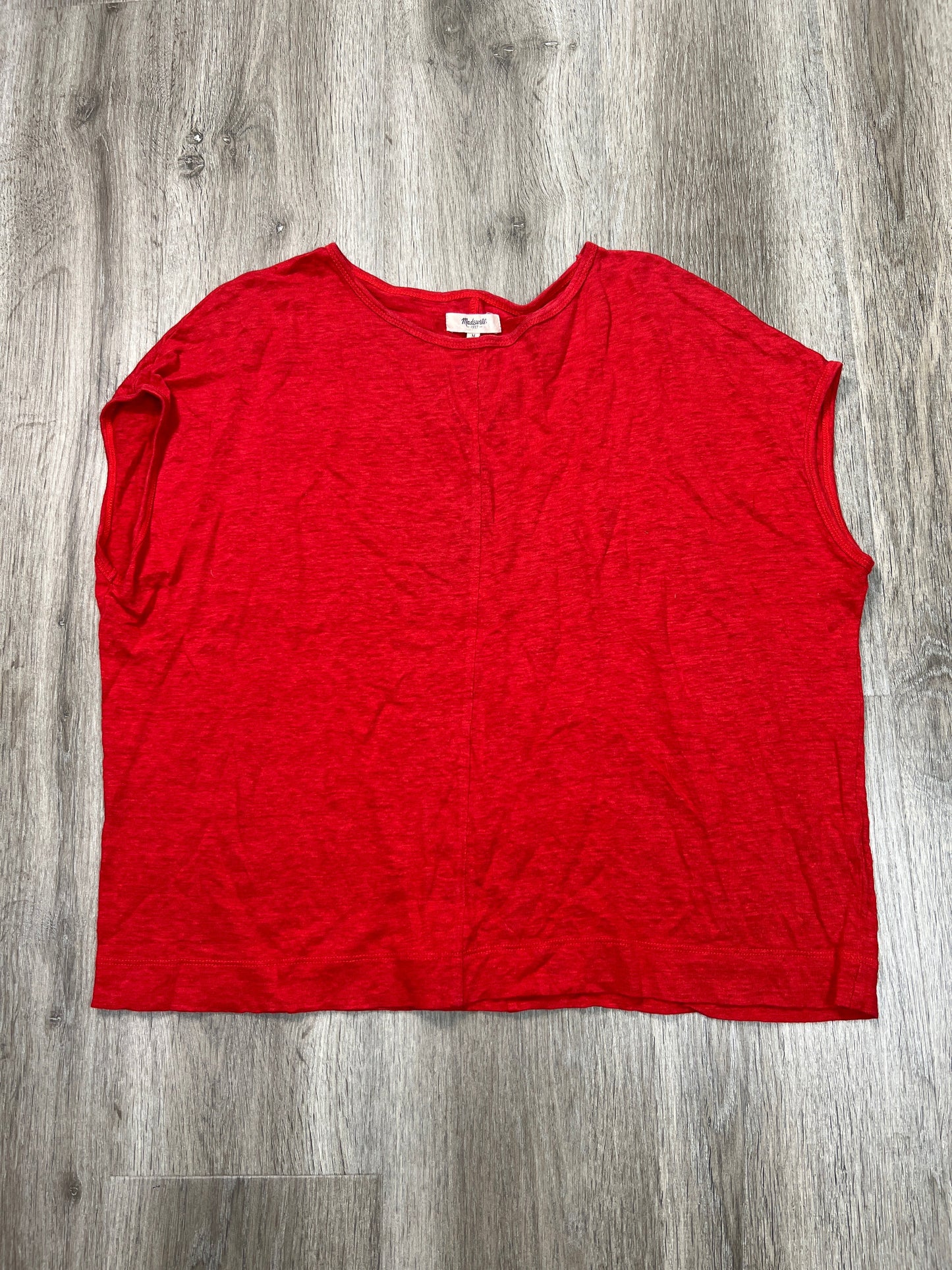 Top Sleeveless Basic By Madewell In Red, Size: M