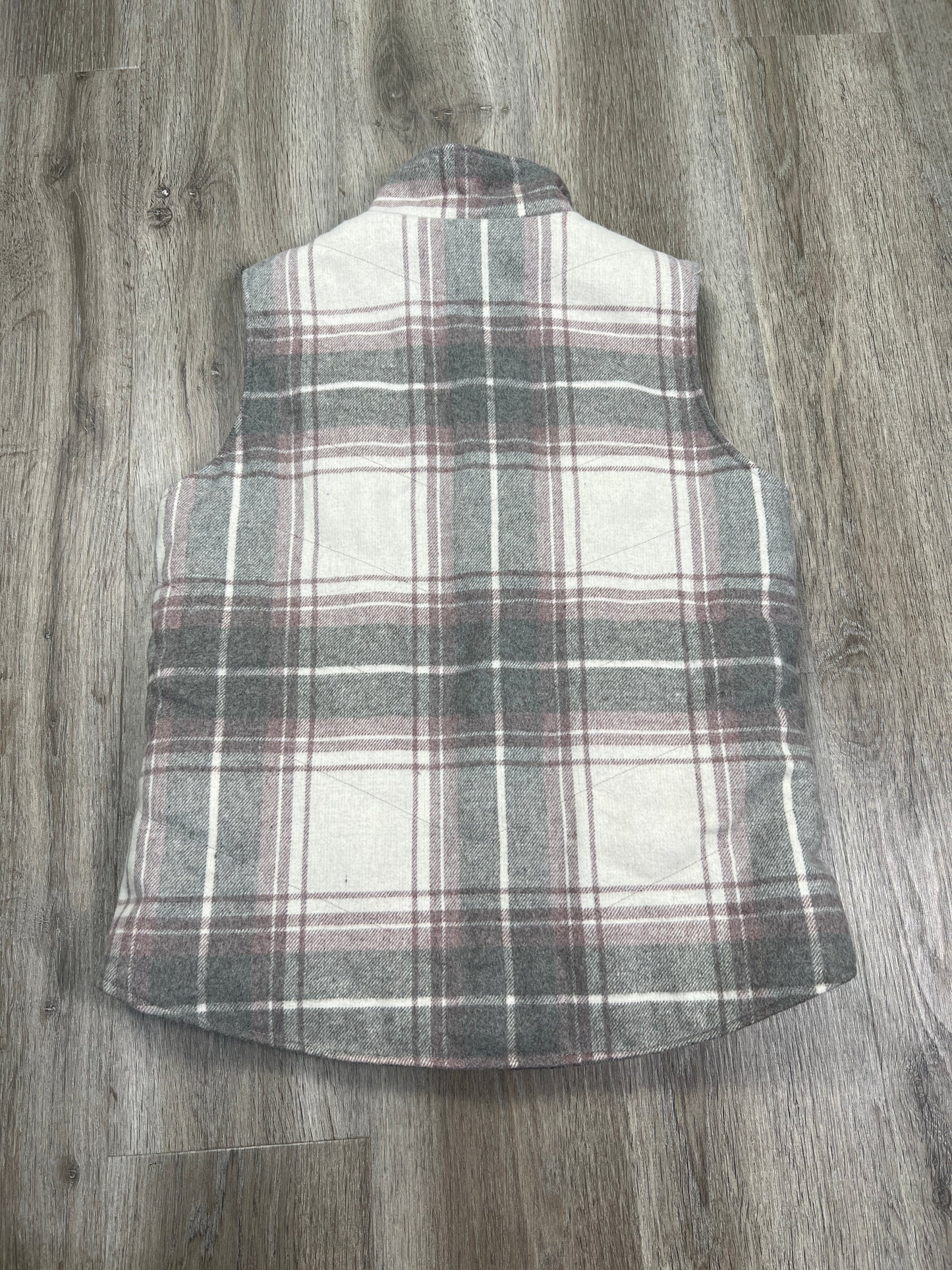 Vest Faux Fur & Sherpa By Altard State In Plaid Pattern, Size: S