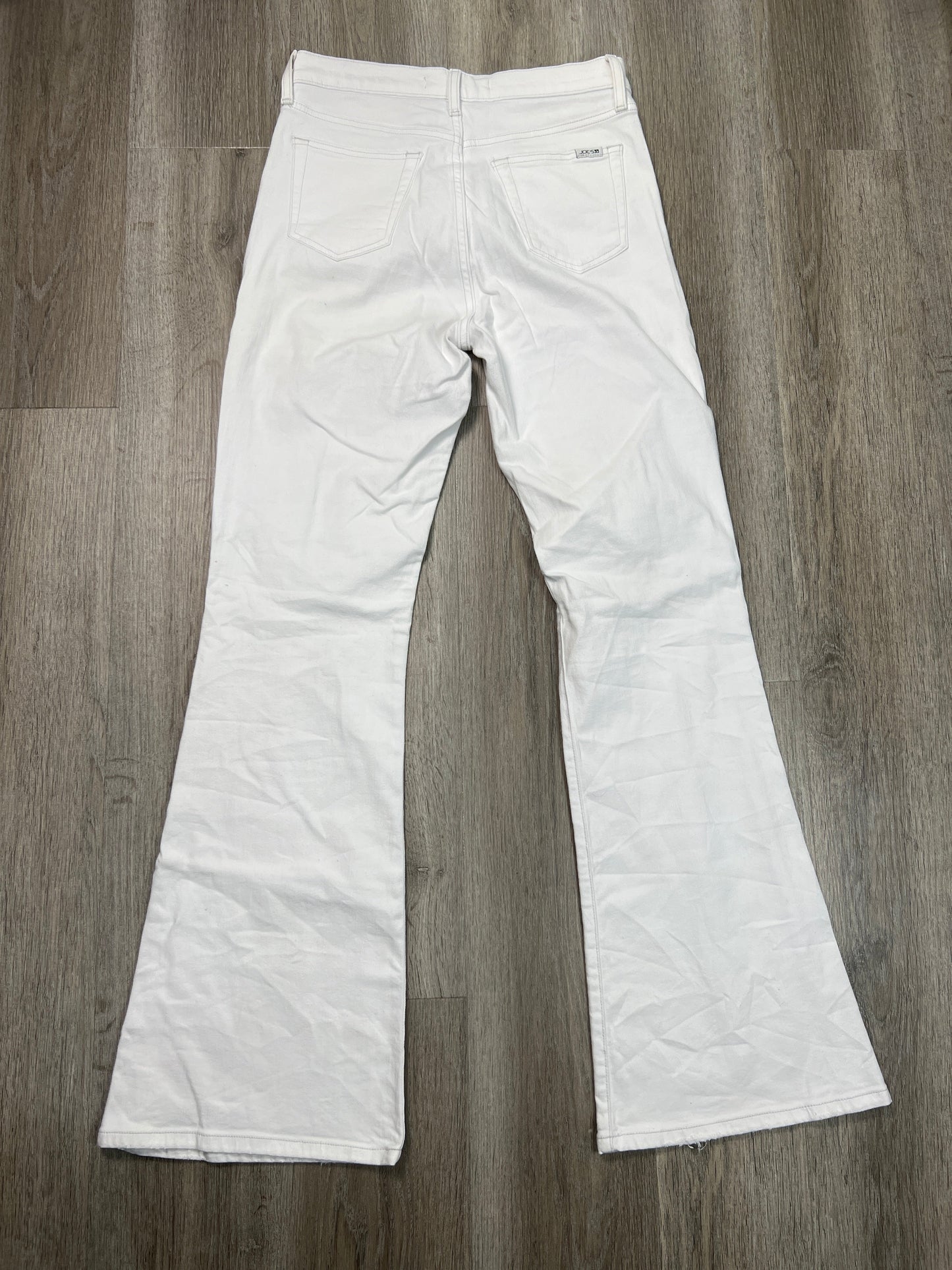 Jeans Flared By Joes Jeans In White Denim, Size: 8