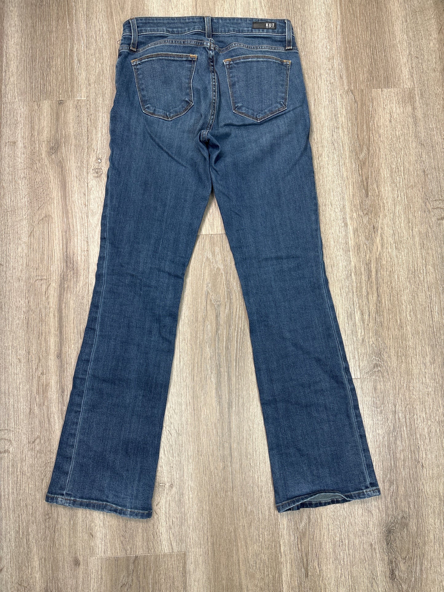 Jeans Boot Cut By Kut In Blue Denim, Size: 0