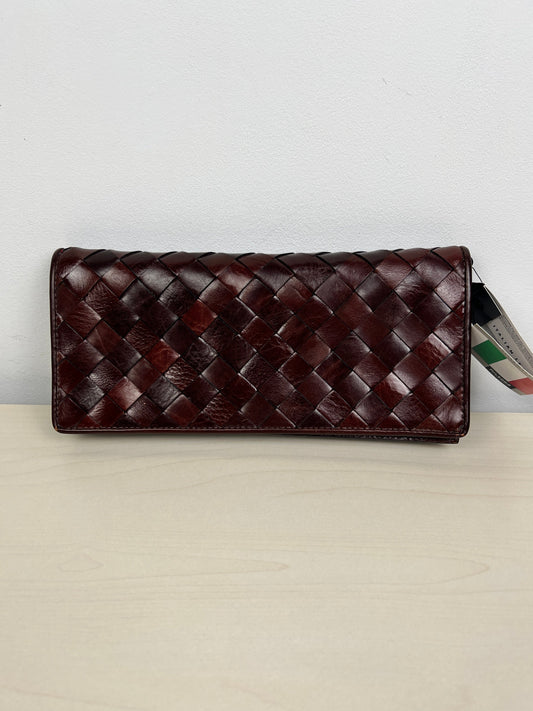 Brown Clutch Leather Wilsons Leather, Size Medium