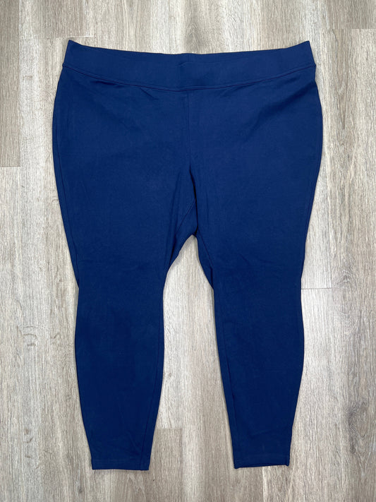 Navy Pants Leggings Lands End, Size 3x