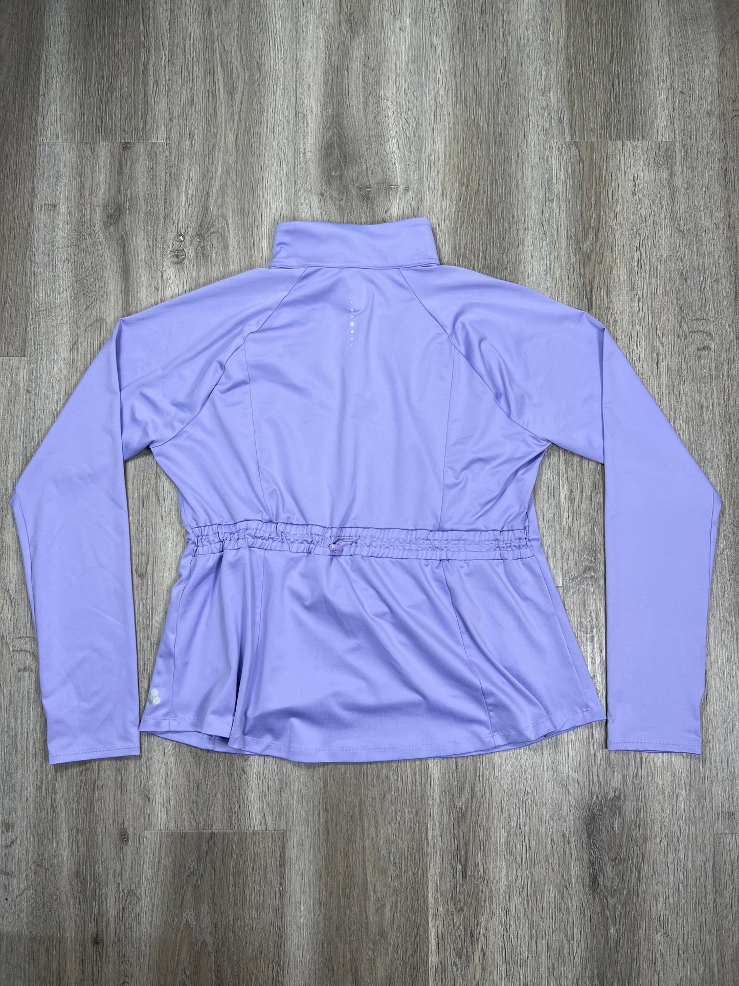 Purple Athletic Top Long Sleeve Collar Tek Gear, Size Xl