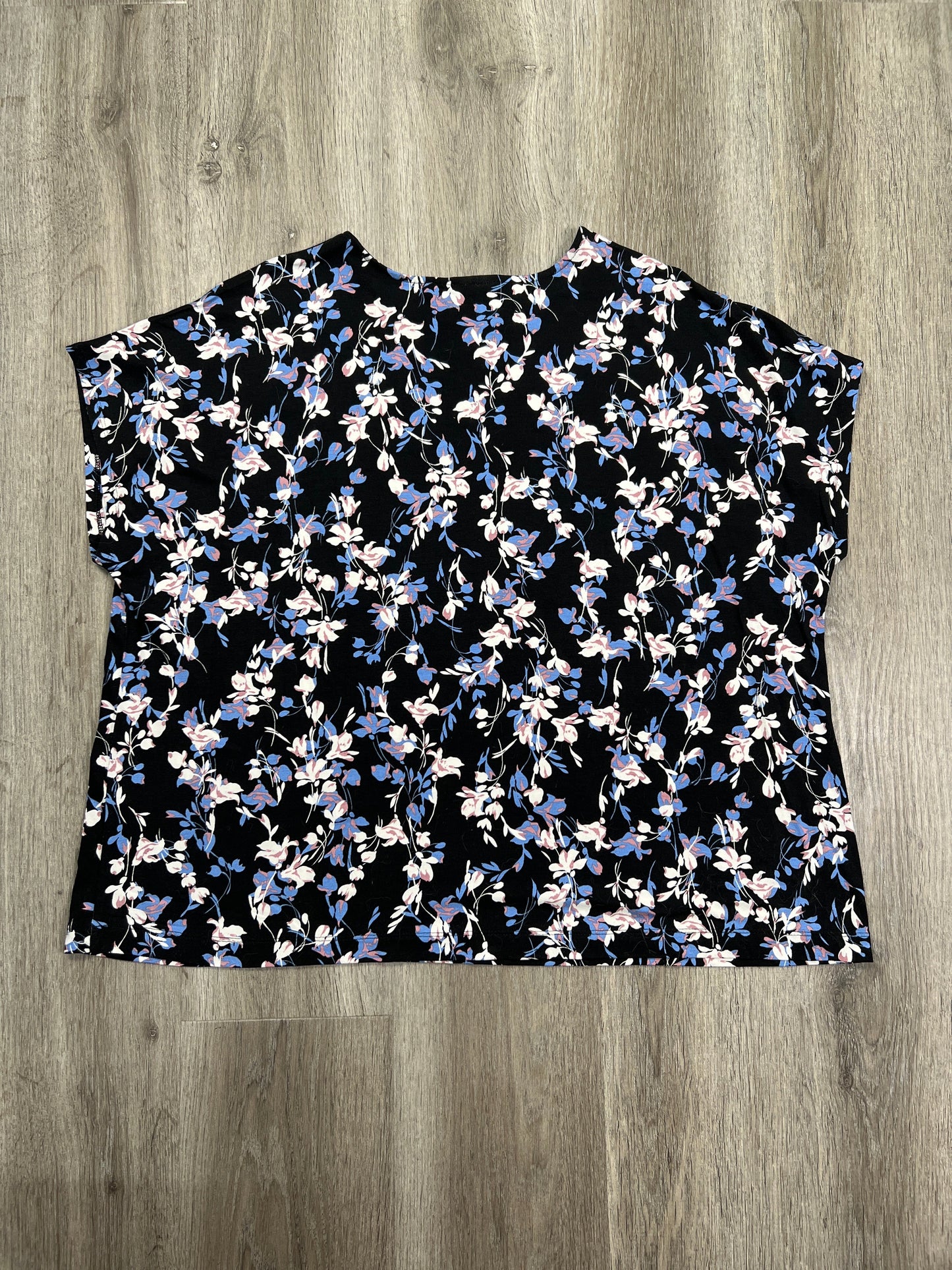 Top Short Sleeve By J. Jill In Floral Print, Size: Xl