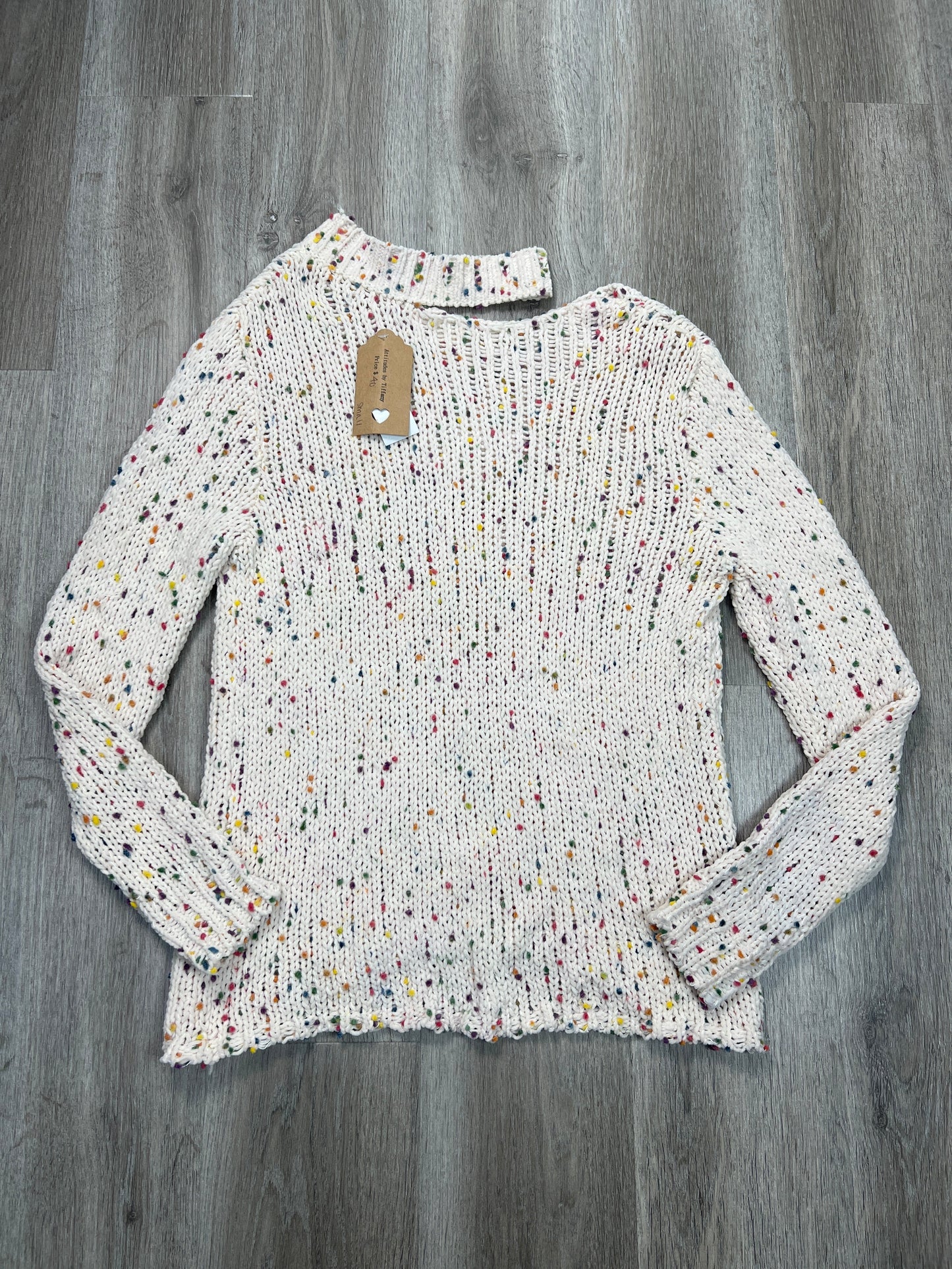 Sweater By Peach Love Cream California In Multi-colored, Size: S