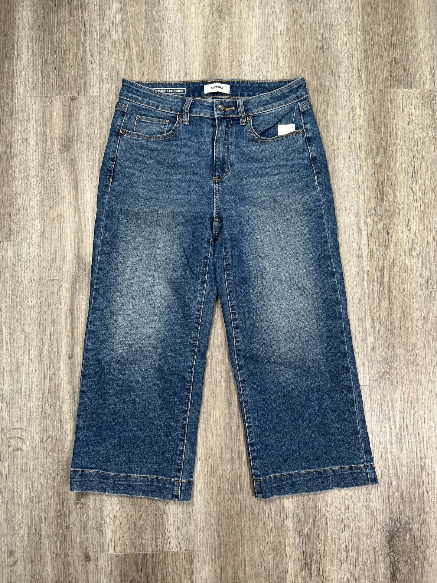 Jeans Cropped By Sonoma In Blue Denim, Size: 6