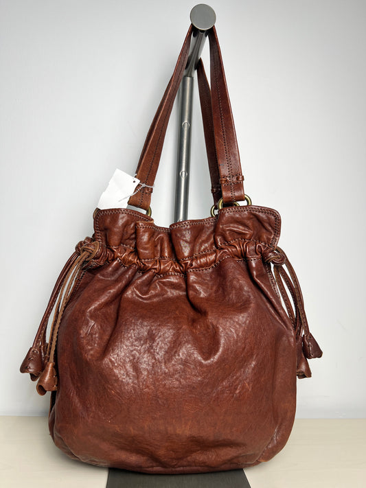 Handbag Leather By Lucky Brand, Size: Medium