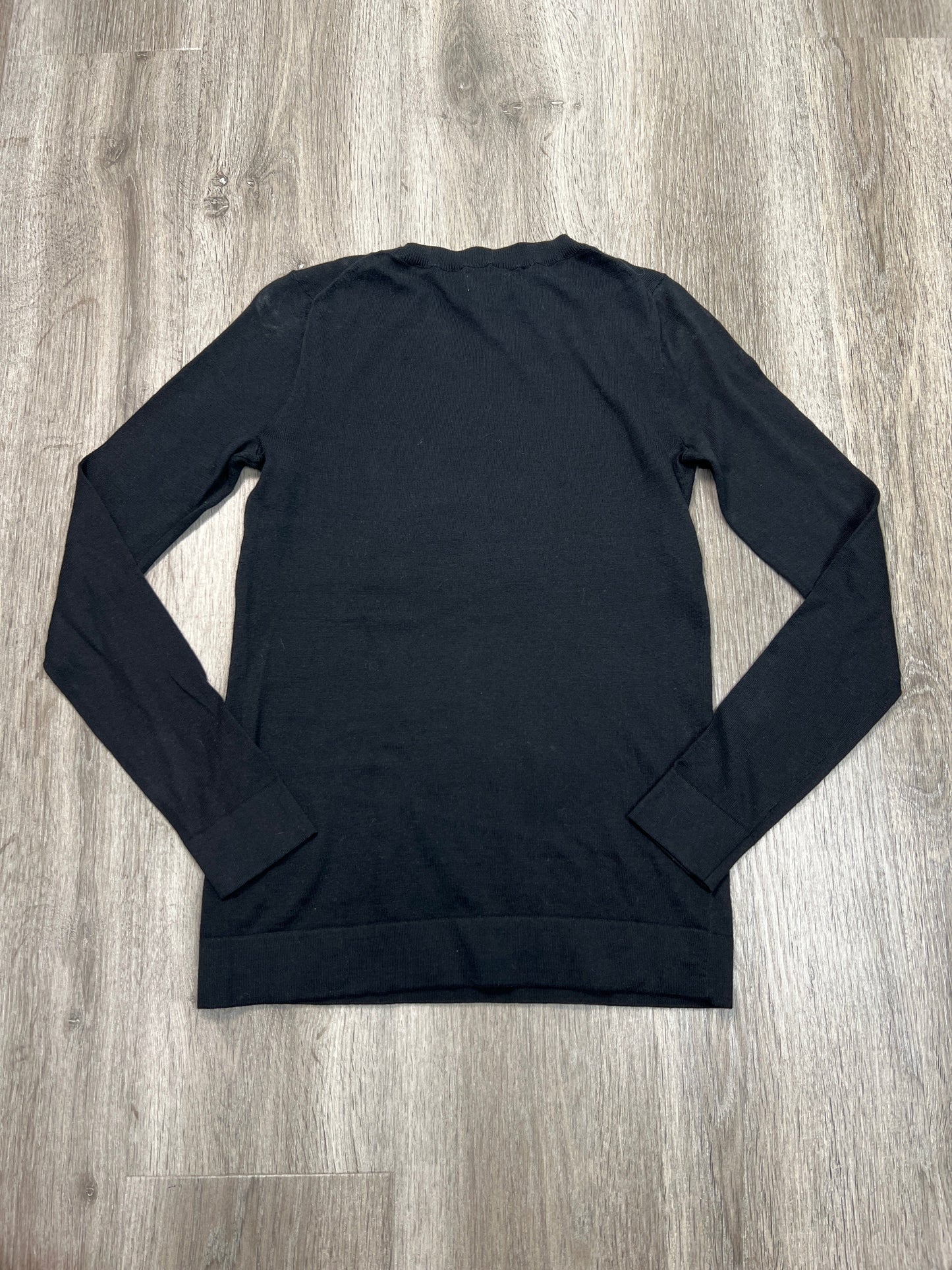 Top Long Sleeve By J. Crew In Black, Size: Xxs