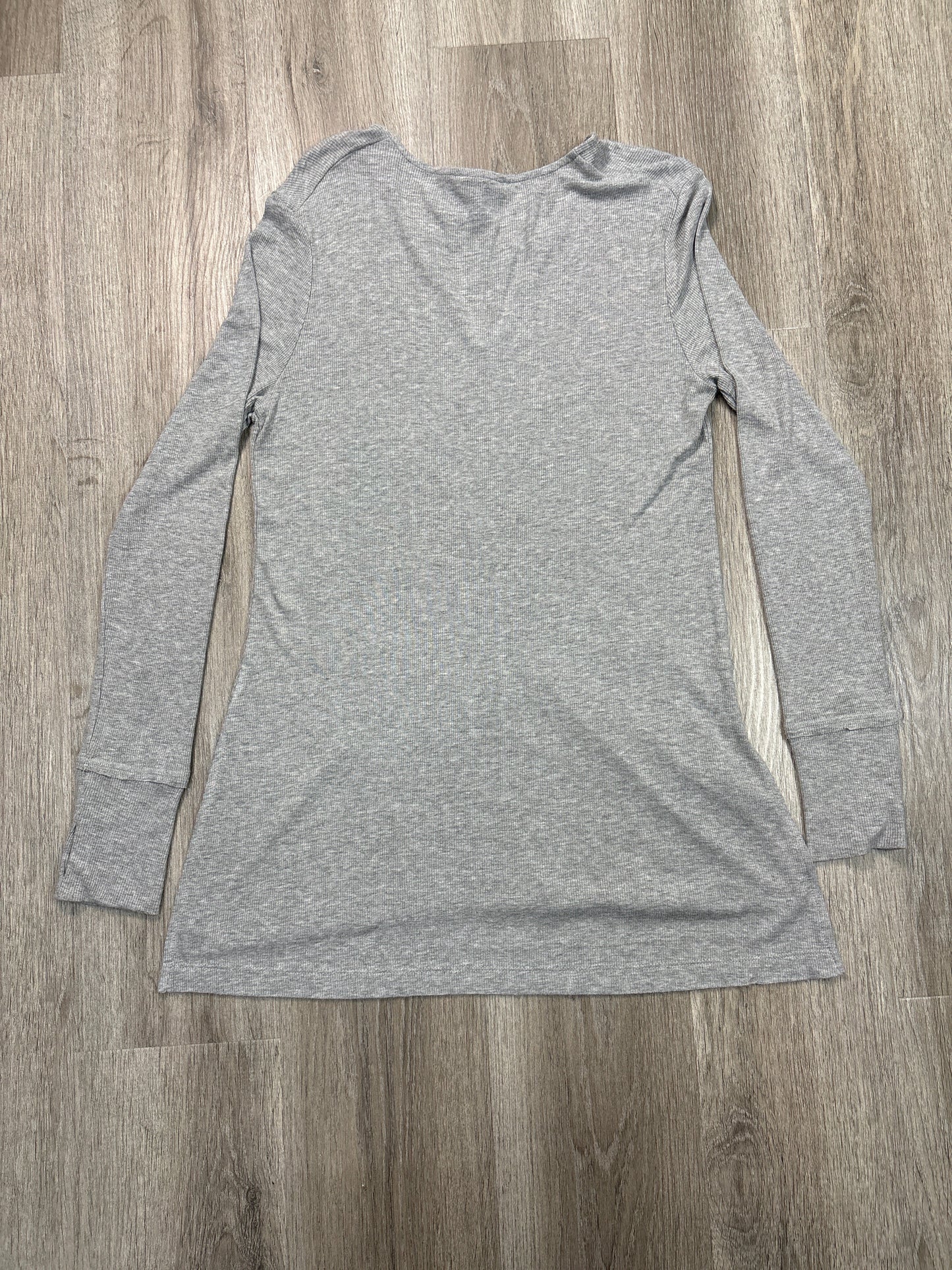 Top Long Sleeve By Allison Joy In Grey, Size: S