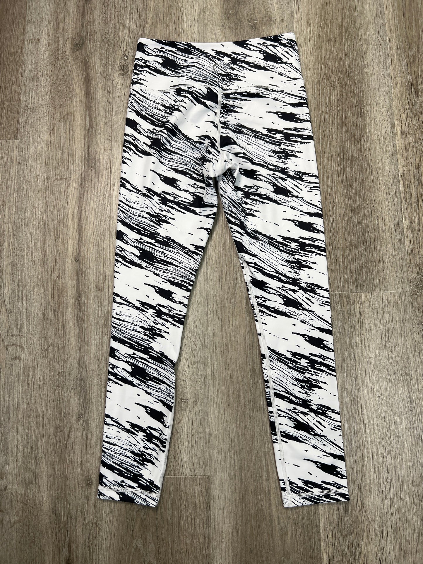 Athletic Leggings By Zyia In Black & White, Size: S