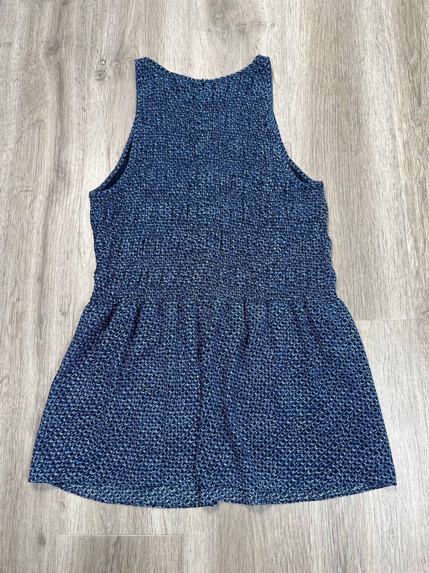 Blouse Sleeveless By Michael By Michael Kors In Blue, Size: M