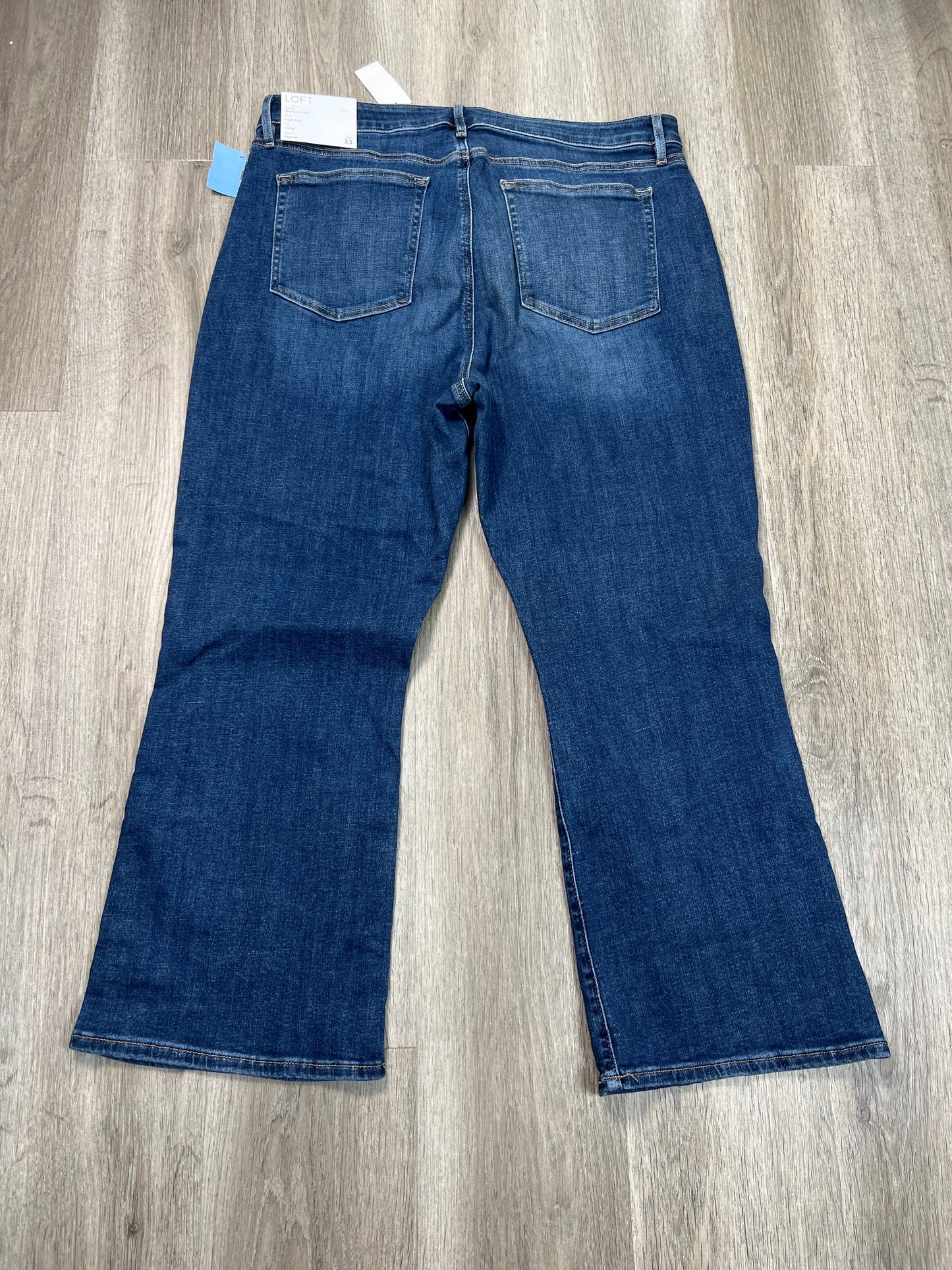 Jeans Cropped By Loft In Blue Denim, Size: 16