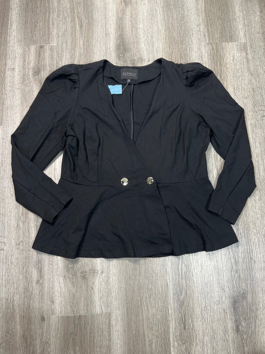 Blazer By Eloquii In Black, Size: 1x