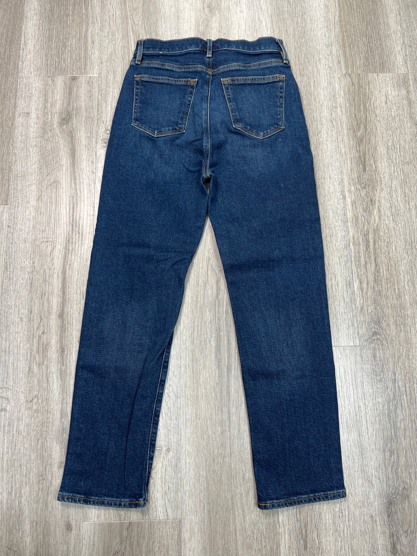 Jeans Straight By Loft In Blue Denim, Size: 4