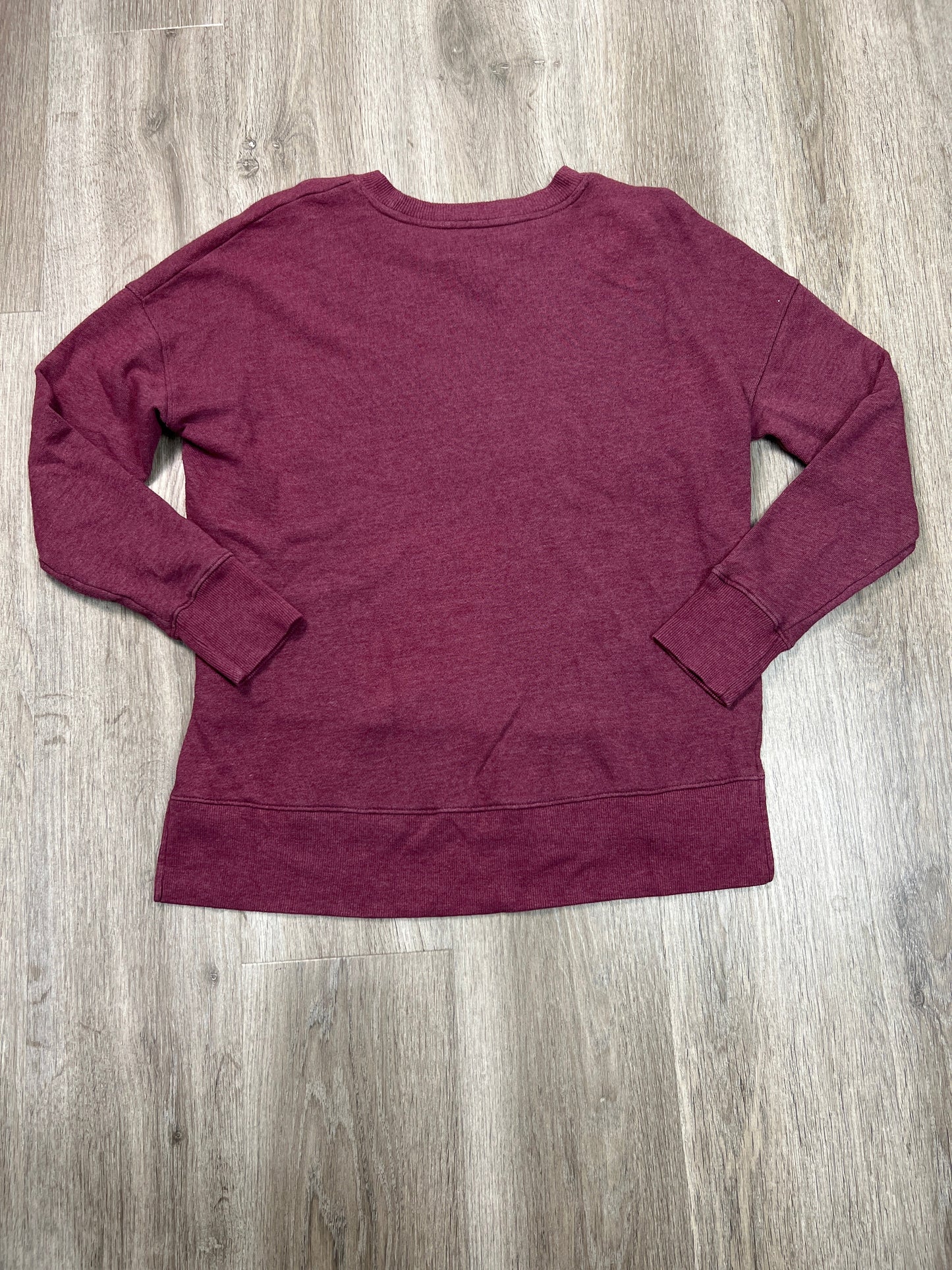 Sweatshirt Crewneck By Time And Tru In Maroon, Size: M