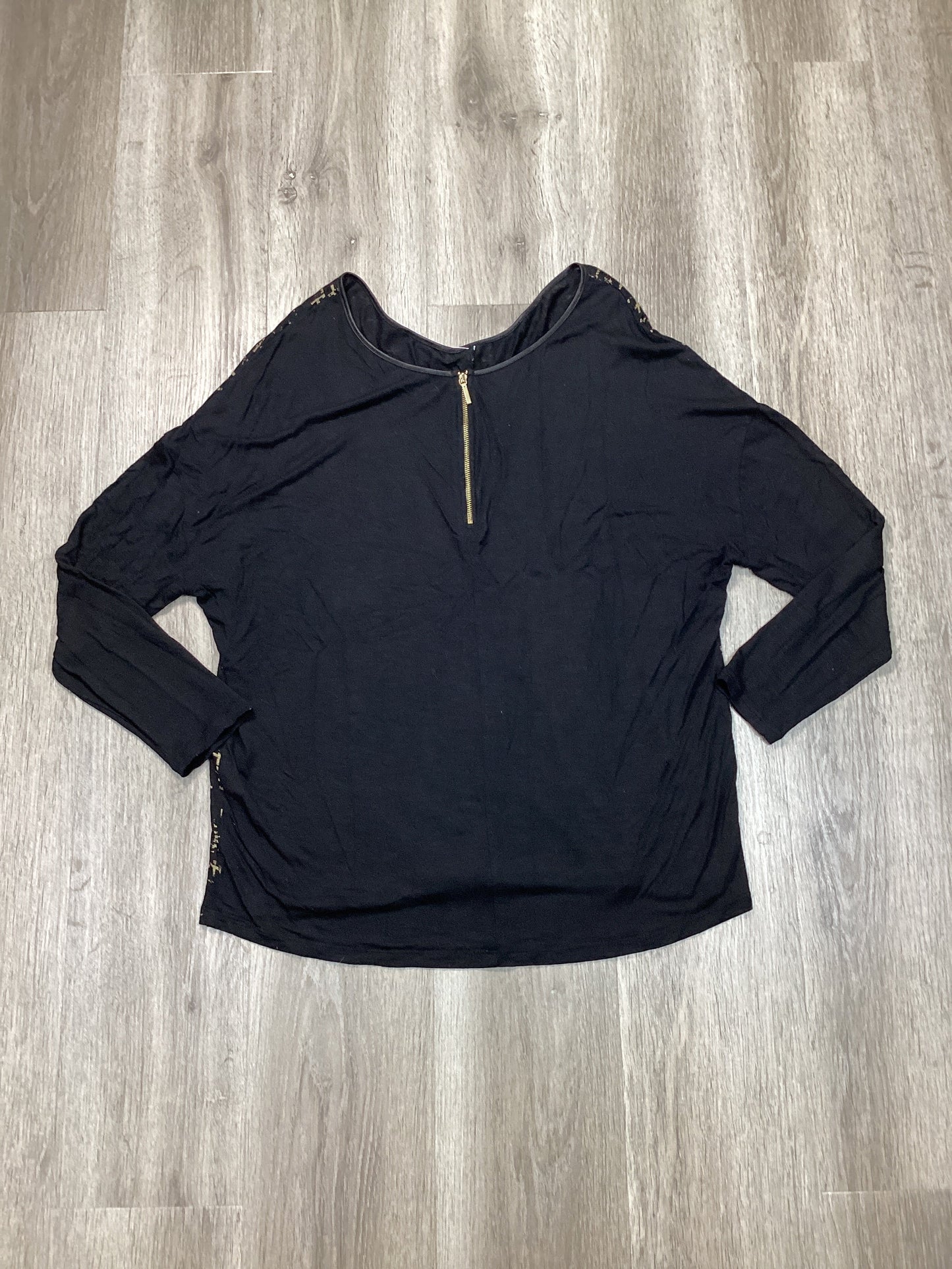 Top Long Sleeve By Lane Bryant In Black, Size: Xl