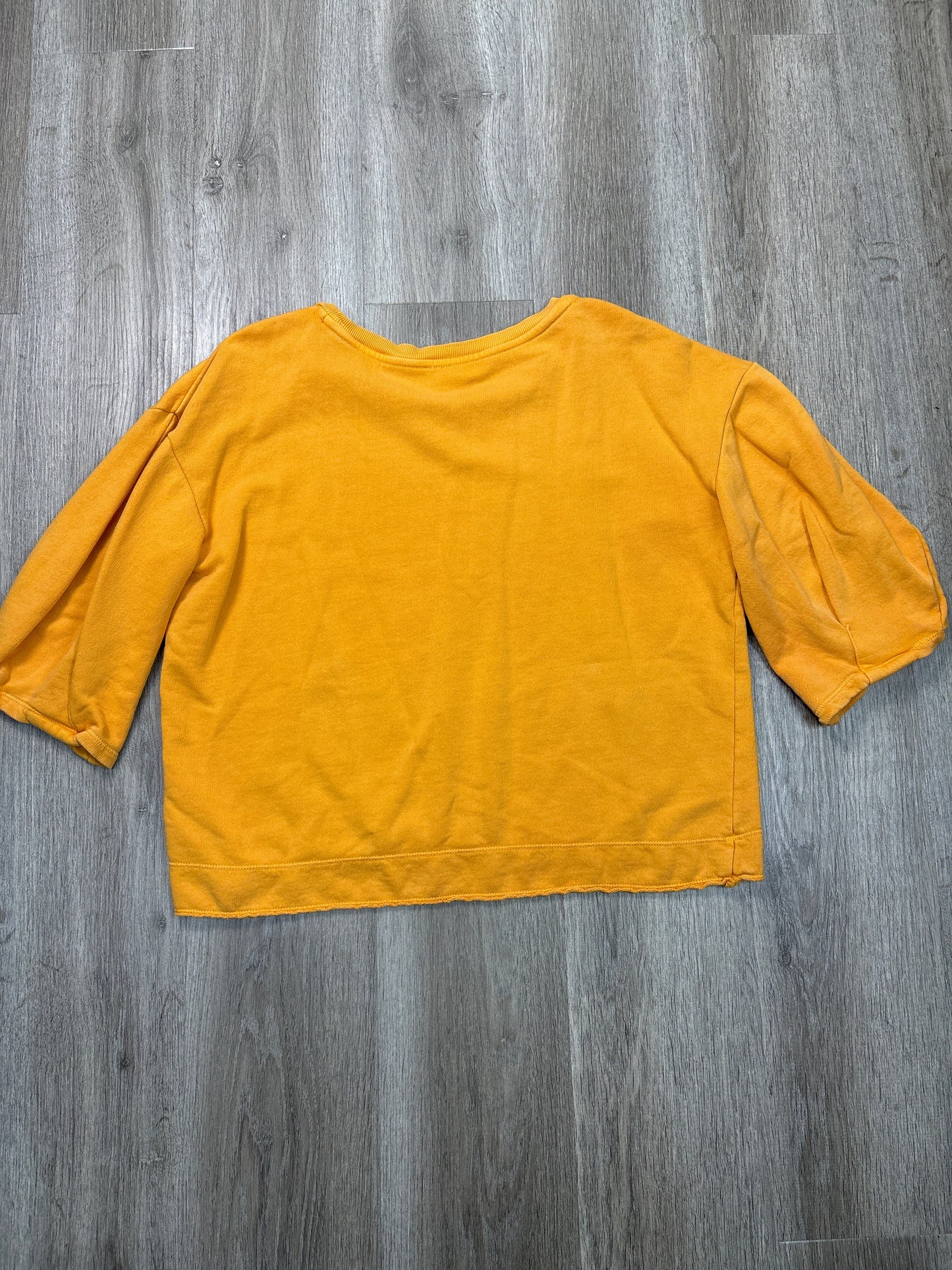 Sweatshirt Crewneck By Anthropologie In Yellow, Size: Xl