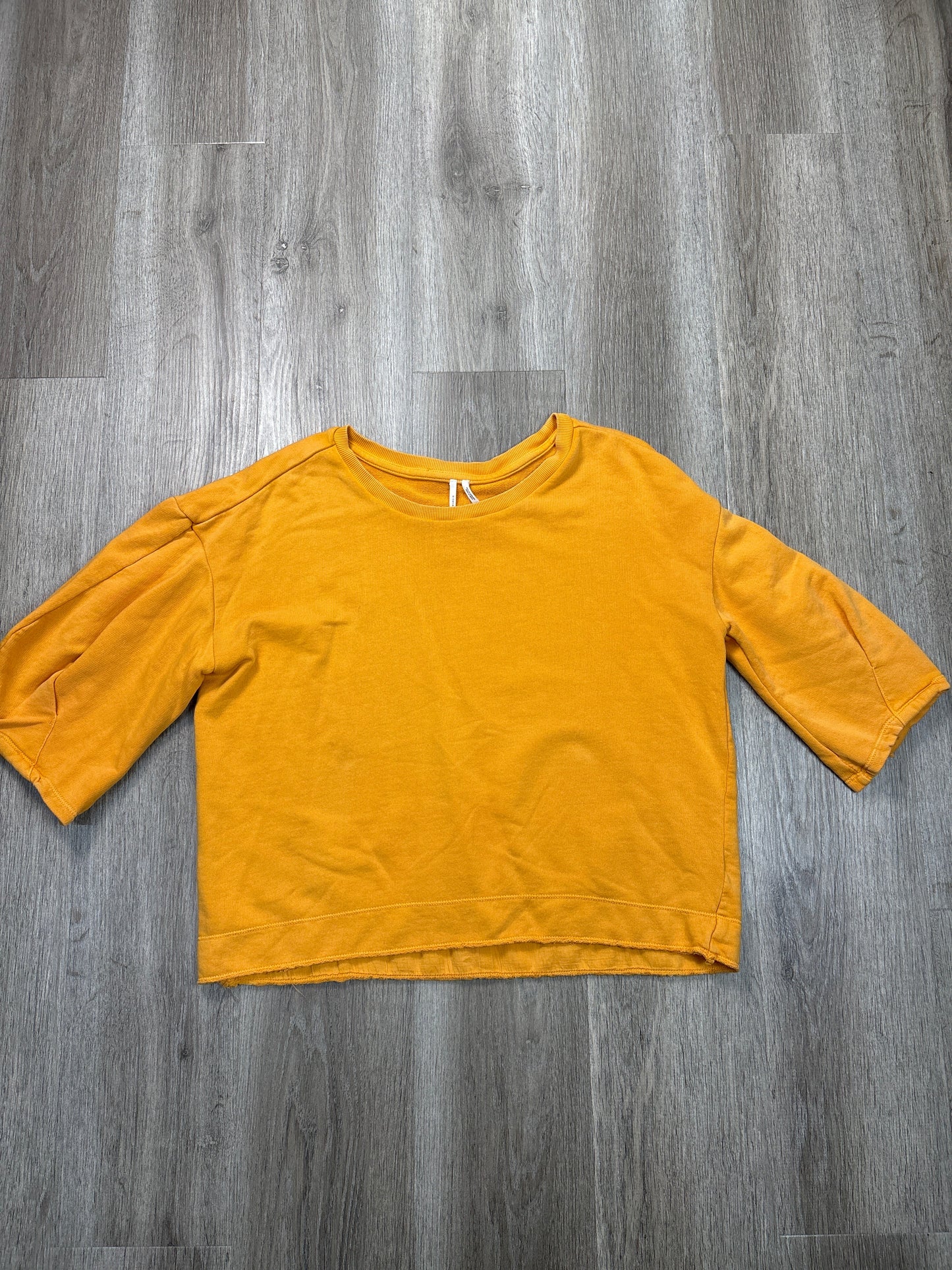 Sweatshirt Crewneck By Anthropologie In Yellow, Size: Xl