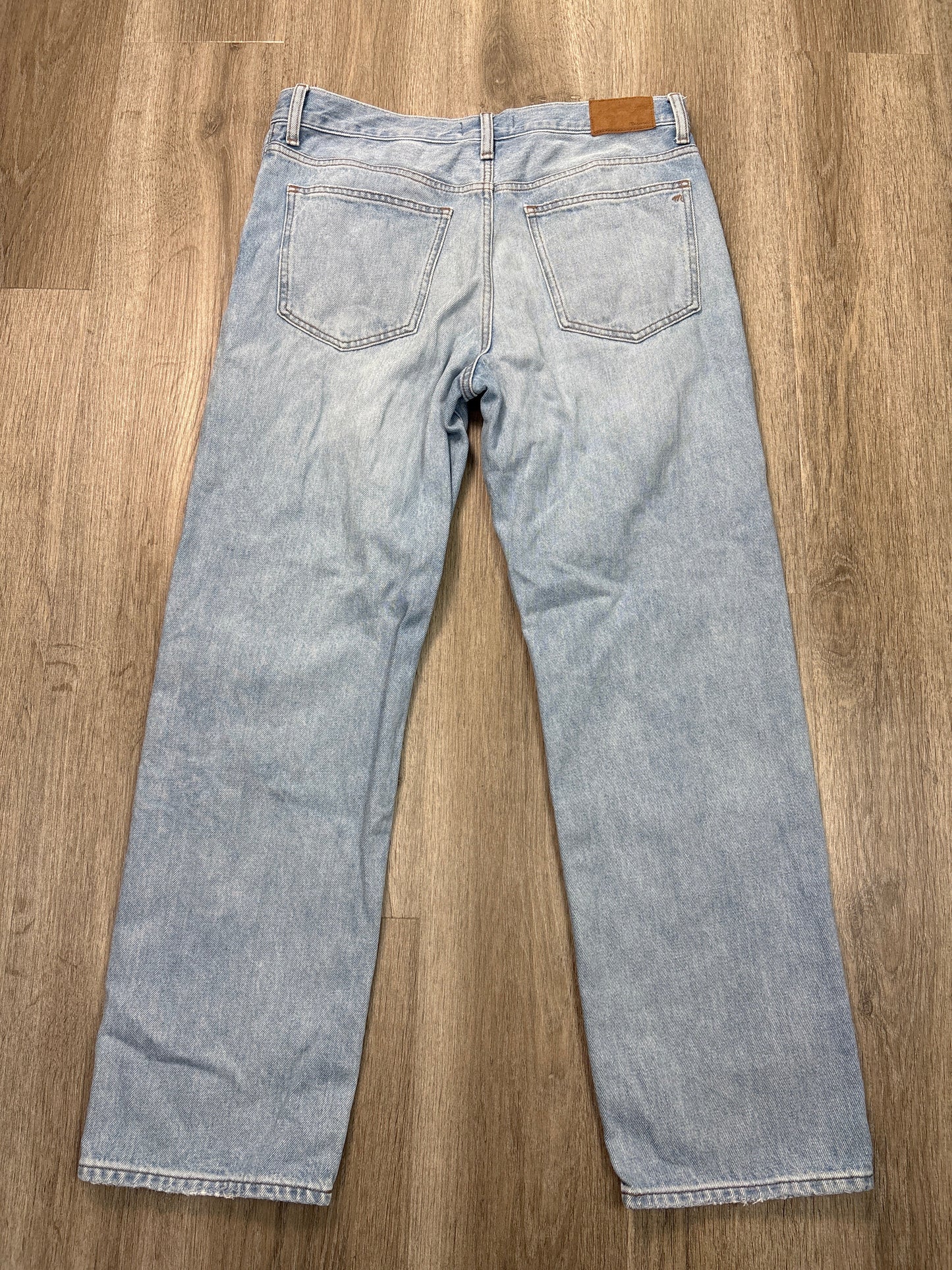 Jeans Straight By Madewell In Blue Denim, Size: 8