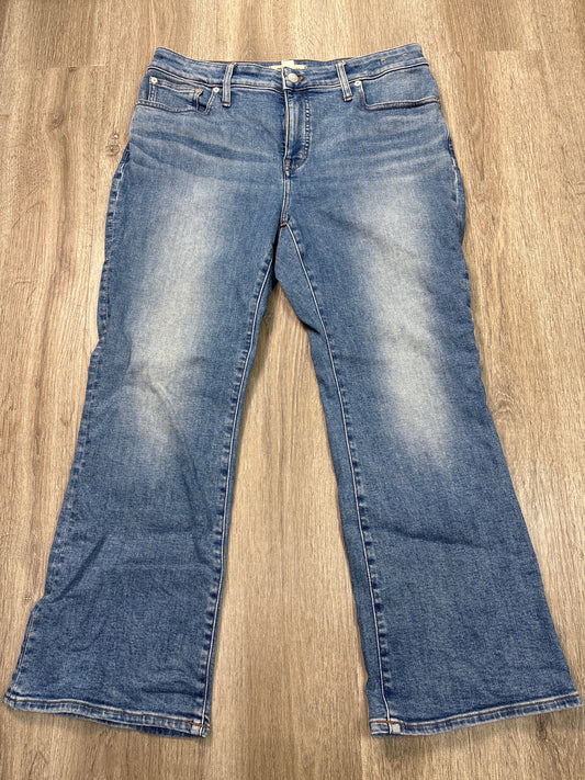 Jeans Flared By Madewell In Blue Denim, Size: 12