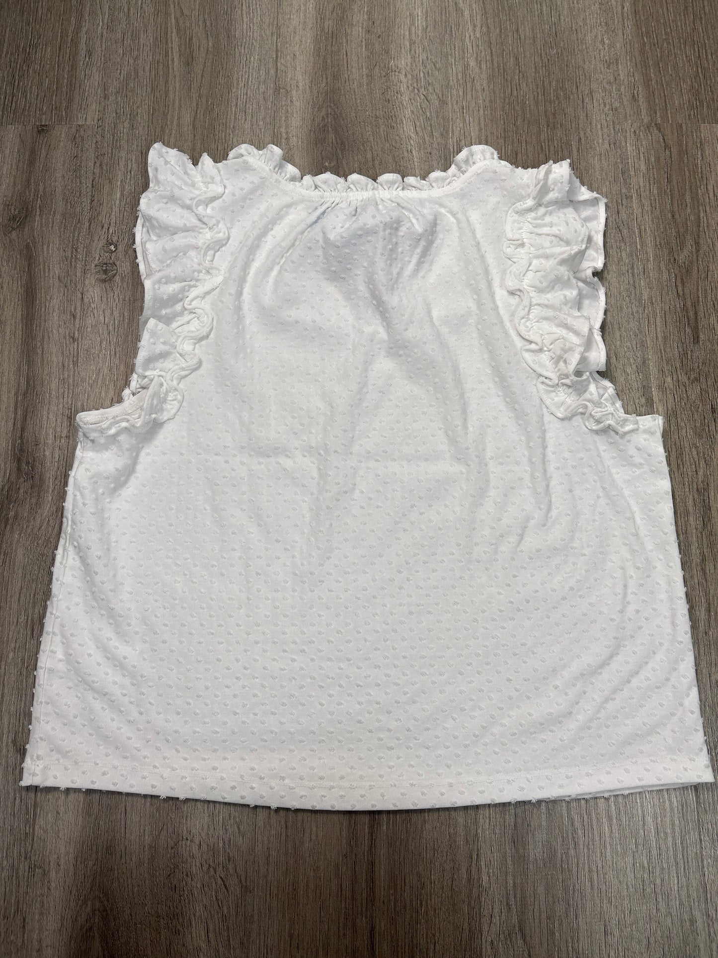 Top Sleeveless By J. Crew In White, Size: Xl