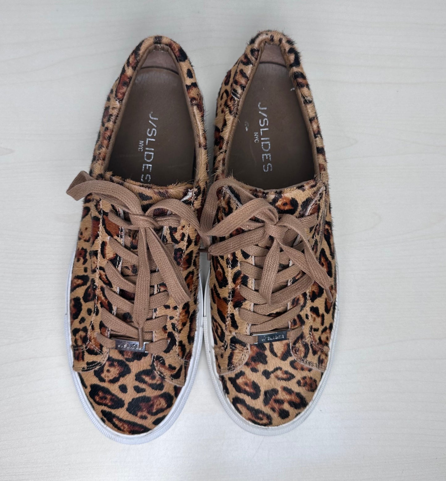 Shoes Sneakers By J Slides In Leopard Print, Size: 8